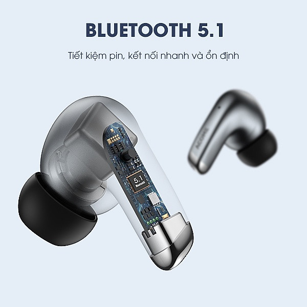 Tai Nghe Bluetooth ACOME Airdots T8 Thiết Kế In-Ear Chất Âm Rõ Nét Cảm Ứng Thông Minh – Hàng Chính Hãng