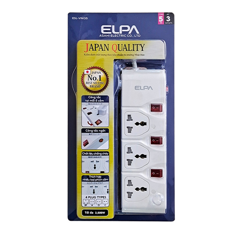 Ổ CẮM ĐIỆN ELPA ESL-VNI35