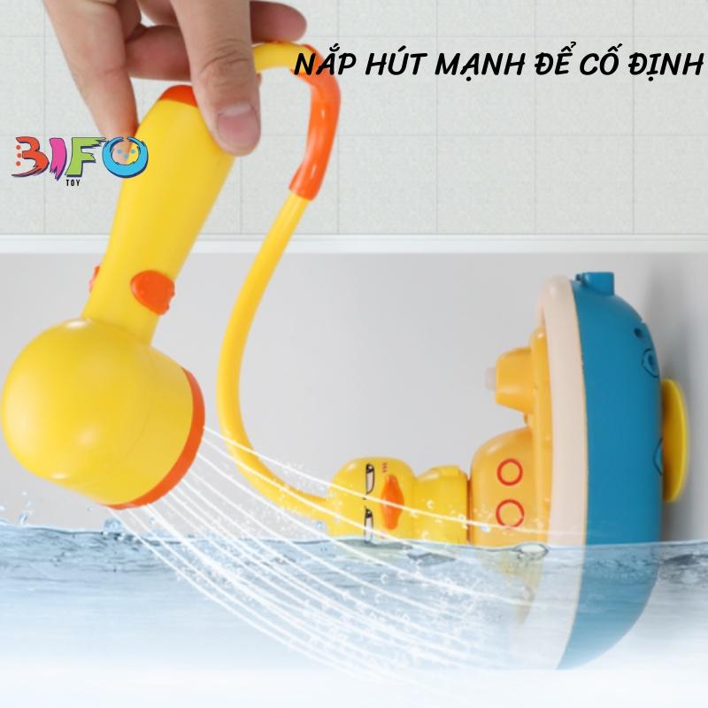 Bộ đồ chơi vịt cướp biển phun nước cực vui cho bé có đầu vòi sen phun nước tự động hình chú vịt dễ thương cho bé