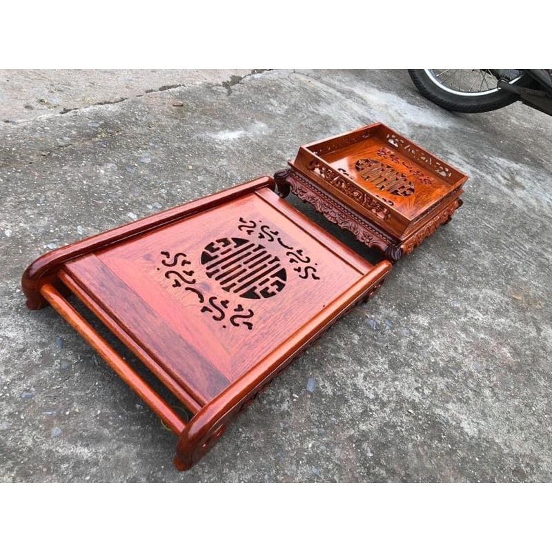 Khay trà để bàn phòng khách gỗ hương