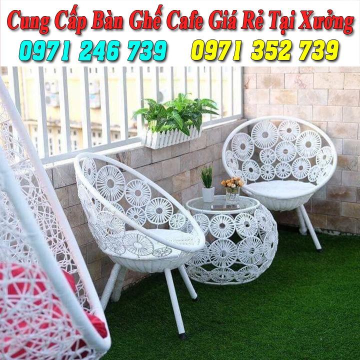 Bàn ghế ban công nhựa giả mây