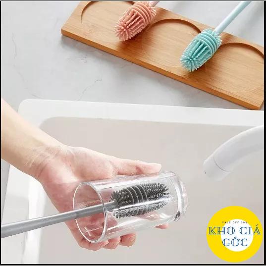 Cây cọ rửa cốc, chai lọ đa năng silicon KHOGIAGOC