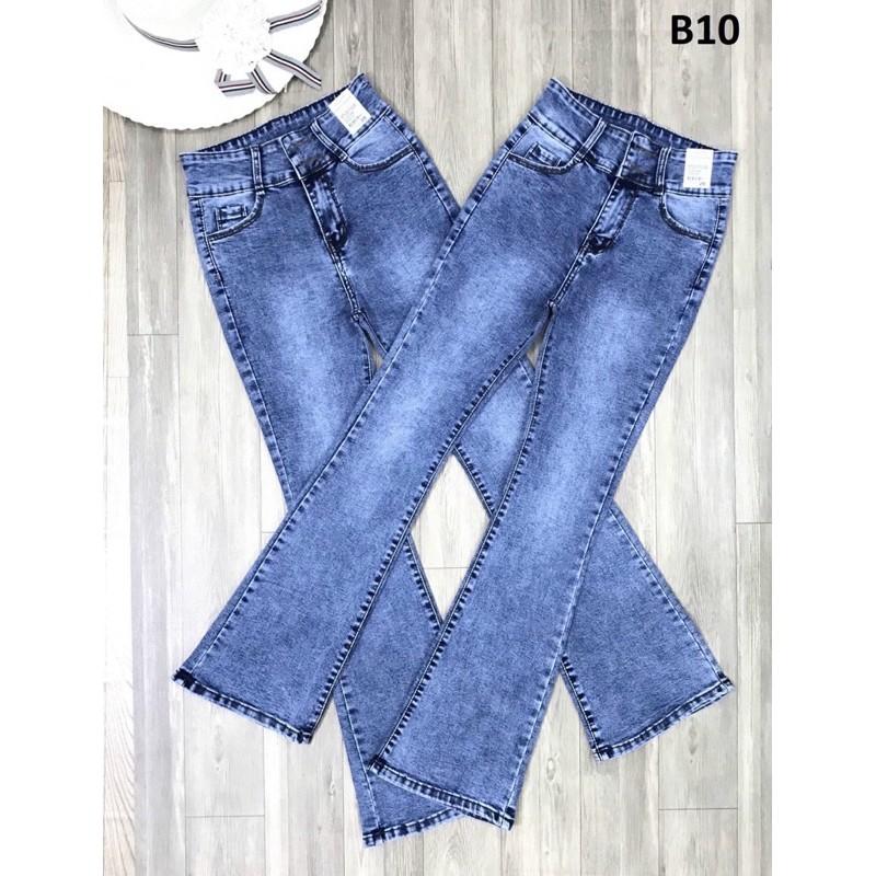 Quần Jeans Nữ Ống Loe Dài