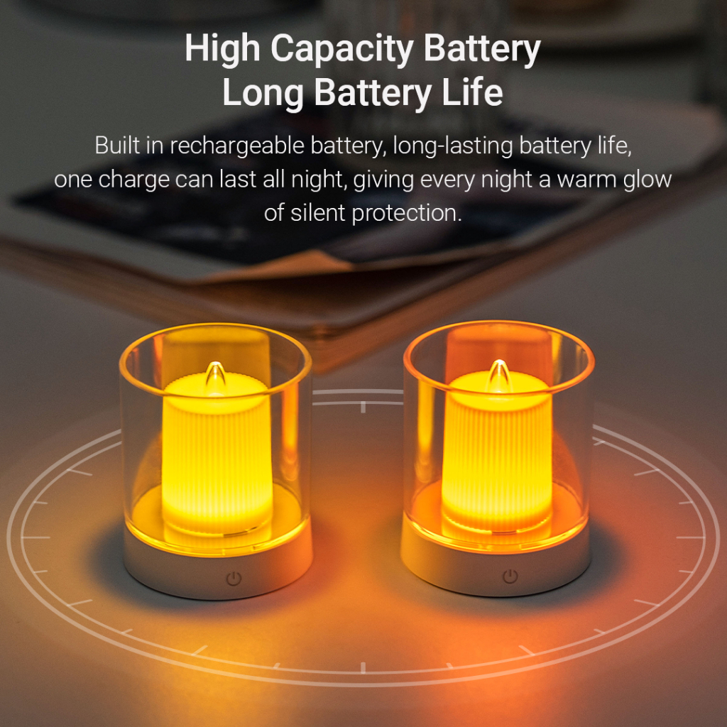 Xiaomi youpin Đèn Ngủ Hình Nến Sạc usb Thoải Mái Chất Lượng Cao