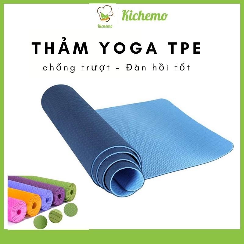 Thảm tập yoga gym chống trượt Thảm Yoga 247 sport TPE tập thể dụng tại nhà