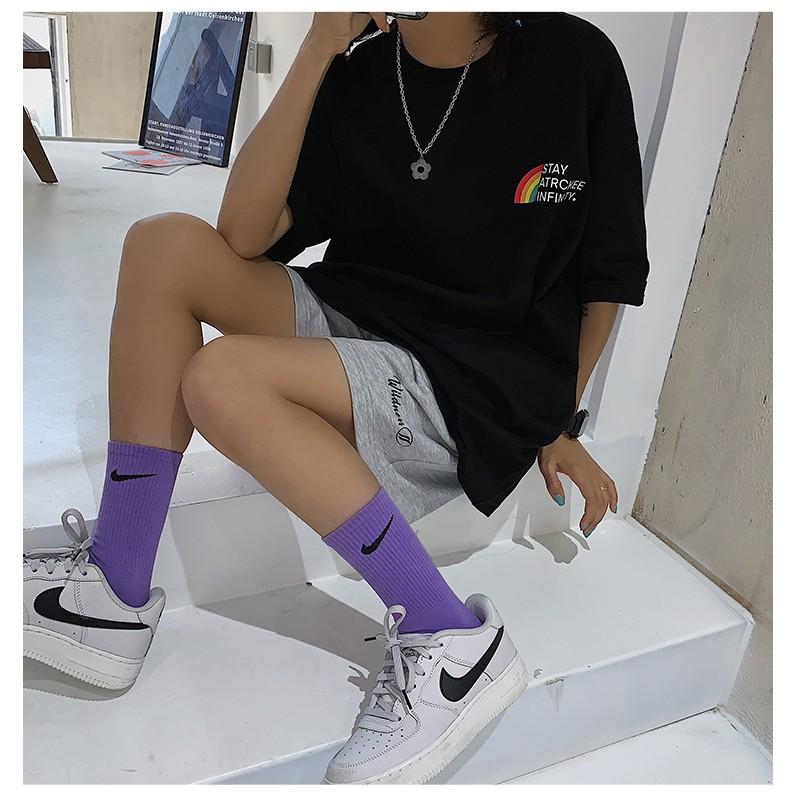 Áo thu tay lỡ STAY ATRCKEE phông Unisex nam nữ tee oversize form rộng pull Ulzzang Streetwear Hàn Quốc vải mềm