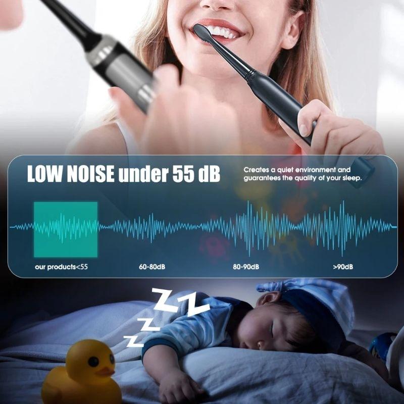 Bàn chải điện TEKKIN TI-861 5 chế độ sạc nhanh type C cá tính đánh cực mạnh  - hàng chính hãng