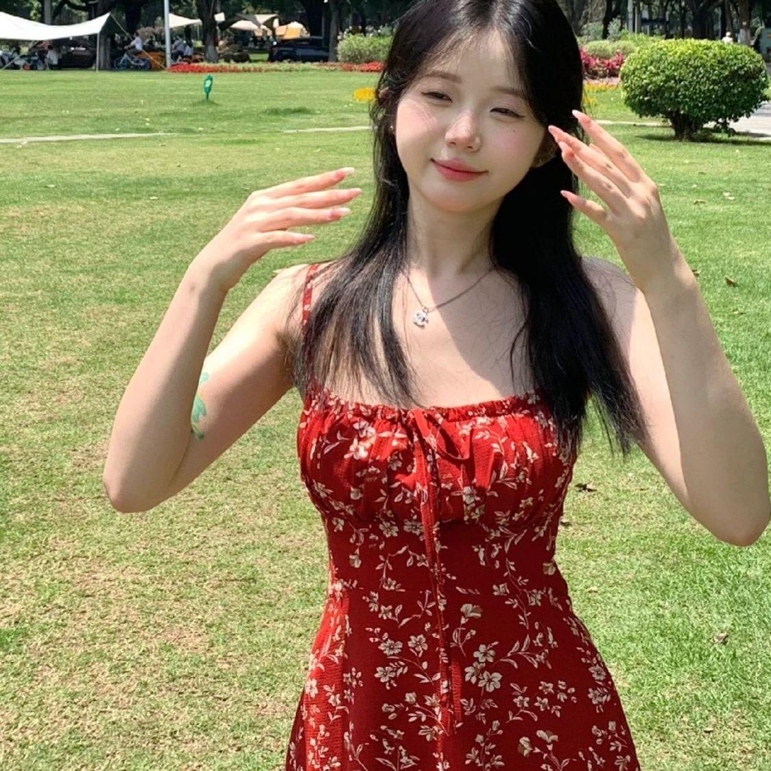 CHENGRUI Ngày ngọt ngào thắt lưng vintage hoa mảnh treo váy trẻ em mùa hè giản dị thắt lưng không tay nghỉ mát gió ins triều