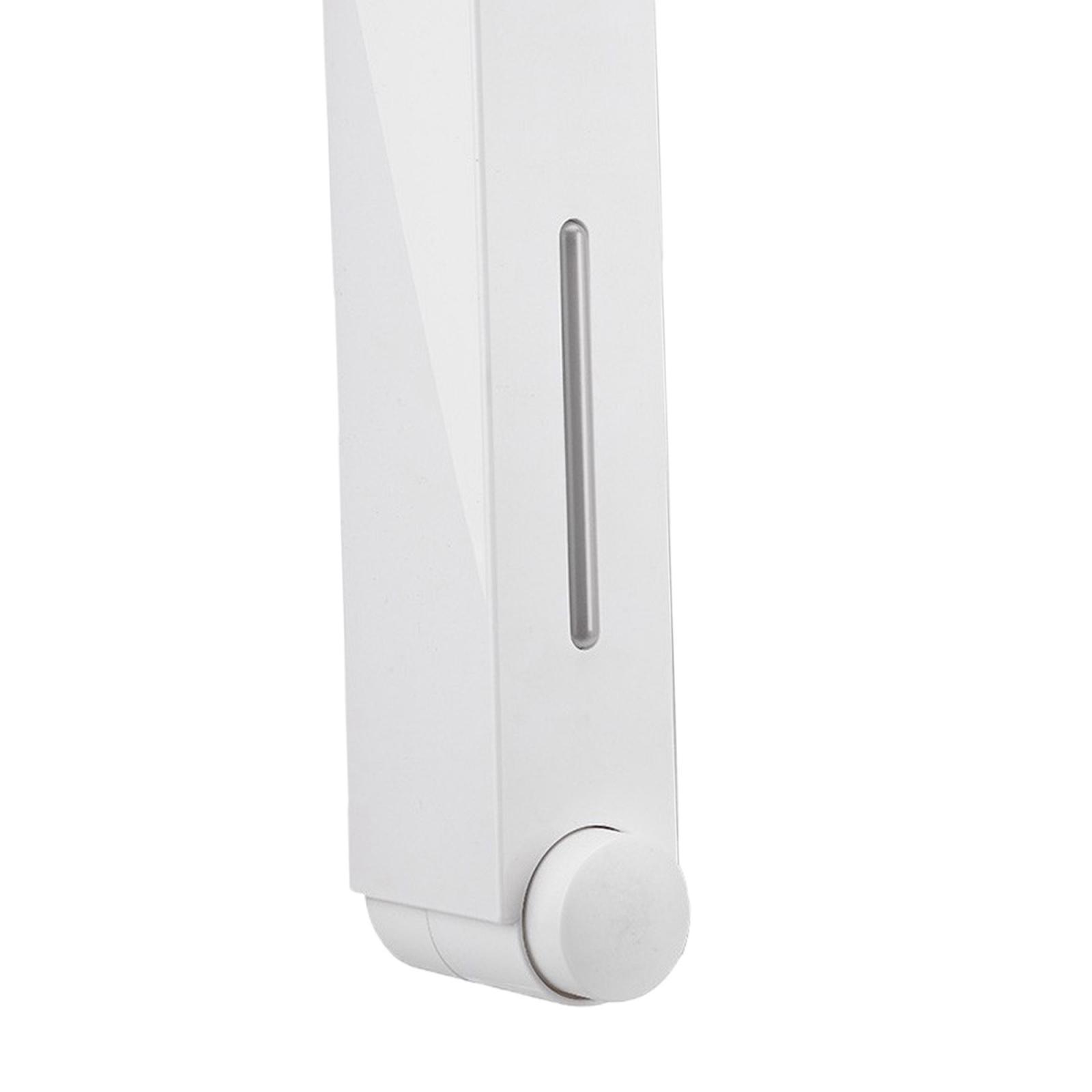 2X Wall Mounted Soap Dispenser Shower Lotion Shampoo Gel Bottle Single White