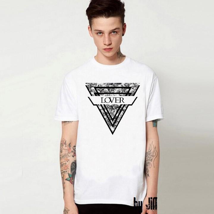 Áo thun nam hoa văn Lover cotton mtt161
