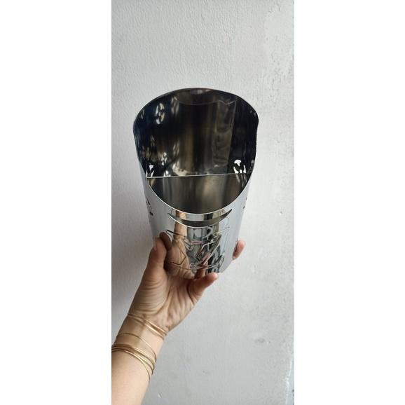 Ống đựng đũa thìa 2 ngăn để bàn, Ống đũa muỗng Inox 304 để bàn cao cấp sang trọng bền lâu