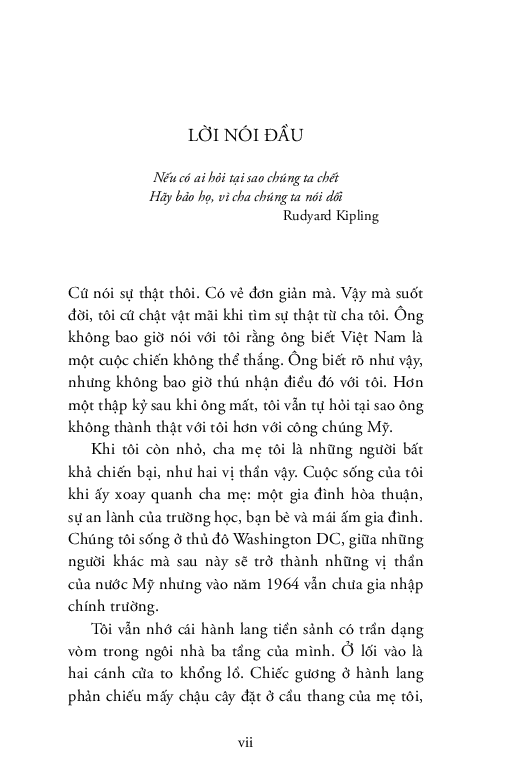 Vì cha chúng tôi nói dối: Hồi ức về sự thật và gia đình, từ cuộc chiến Việt Nam đến tận hôm nay