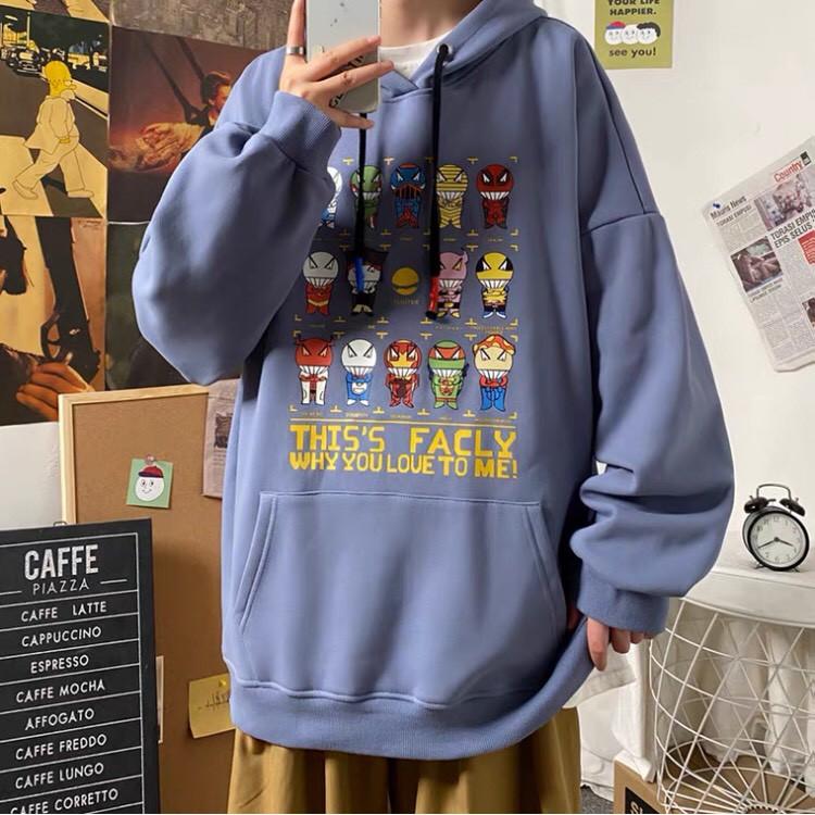 ÁO HOODIE NỈ NỮ IN HÌNH SIÊU ANH HÙNG CỰC DỄ THƯƠNG