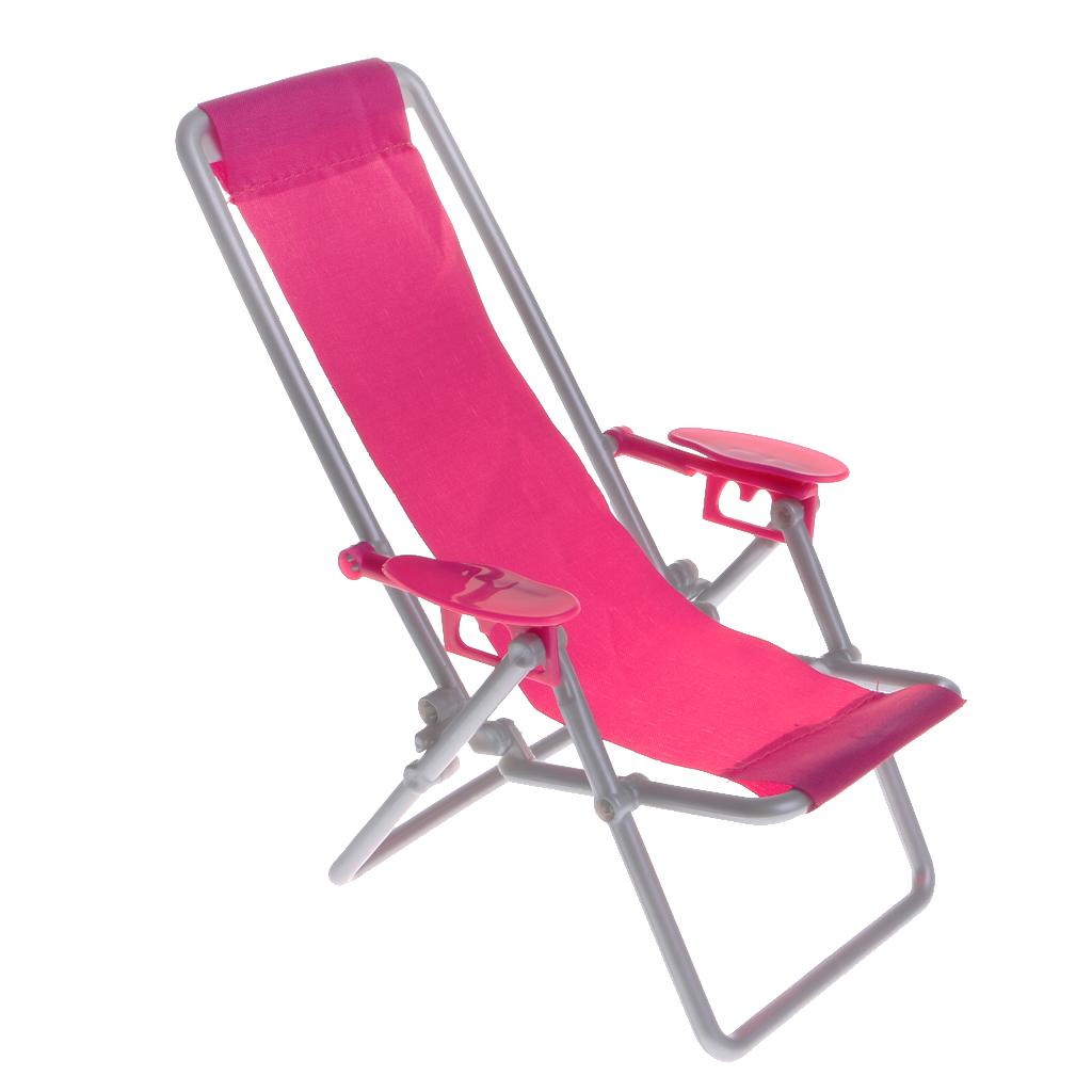 Ghế Nhựa Rosy 1/6 Beach Deck Cho Dollhouse Phụ Kiện Thu Nhỏ
