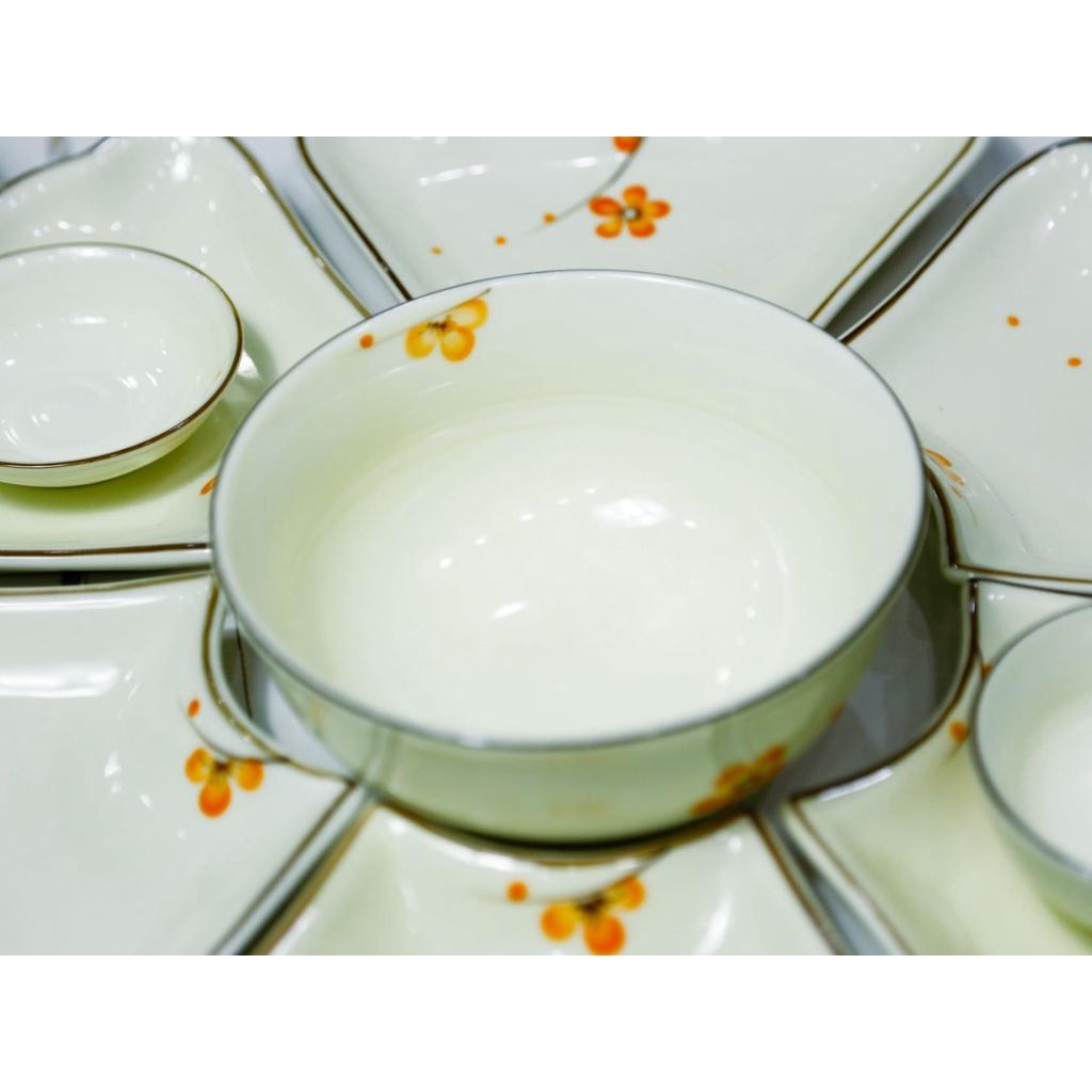 Bộ Hoa Mặt Trời - Bộ Hoa Cúng Bát Tràng - Hoa Mai Vàng