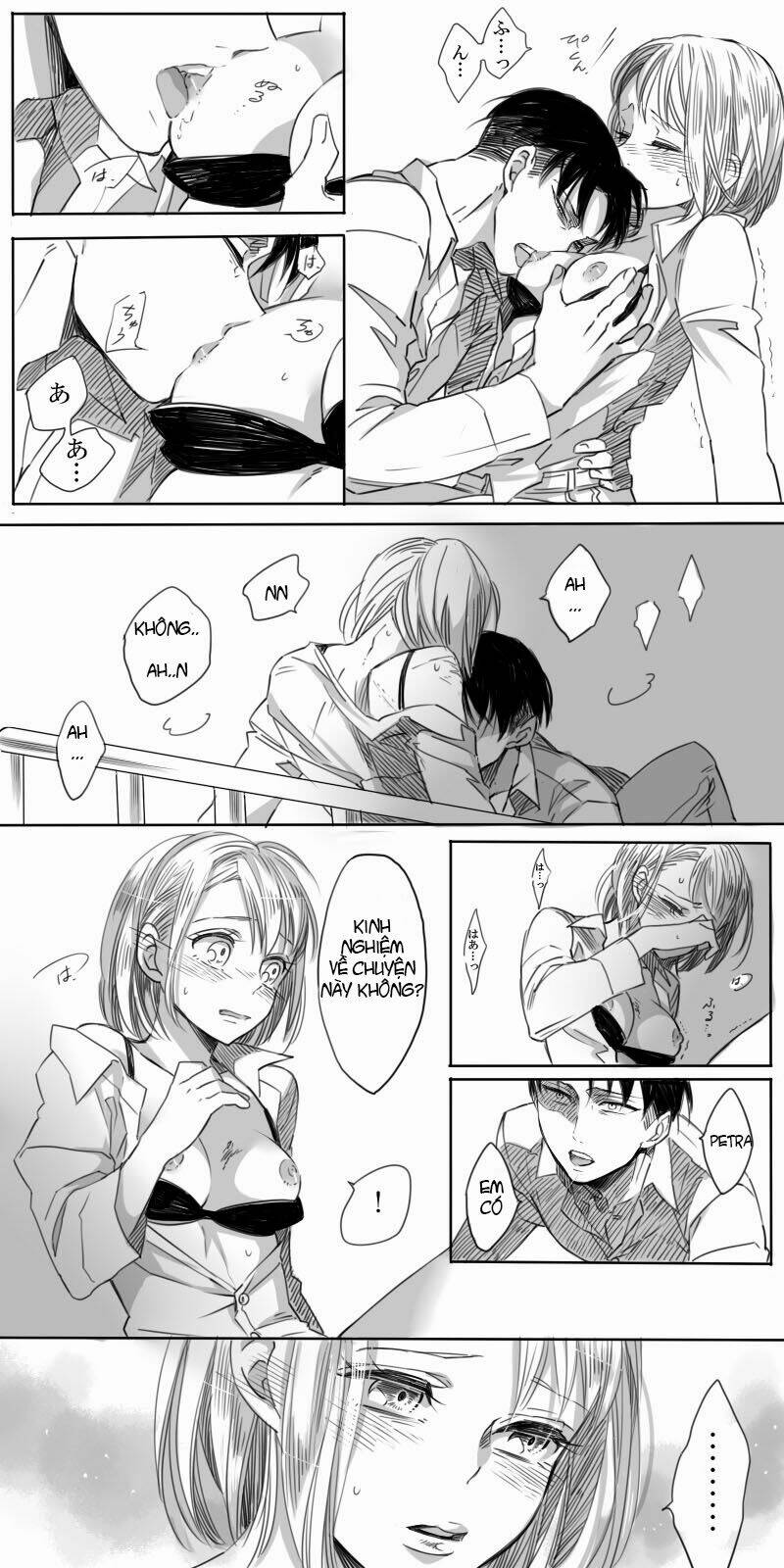 tấn công người khổng lồ - doujinshi rivapetra chapter 3 5