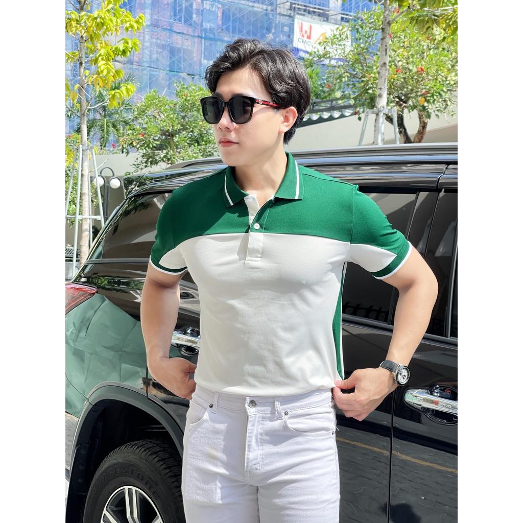 ÁO THUN NAM CỔ BẺ TAY NGẮN FORM ÔM CHUẨN BODY , NÉT NAM CA HÀN QUỐC SIÊU HOT