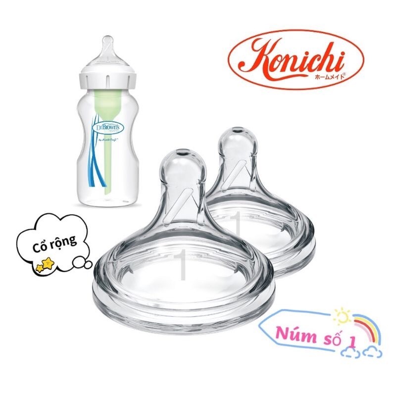 Bình sữa Dr.Brown's cổ rộng 270ml nhựa PP Options Plus