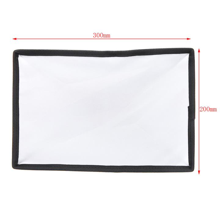 Tản sáng softbox đèn Flash kích thước 20cm x 30cm - Có túi đựng