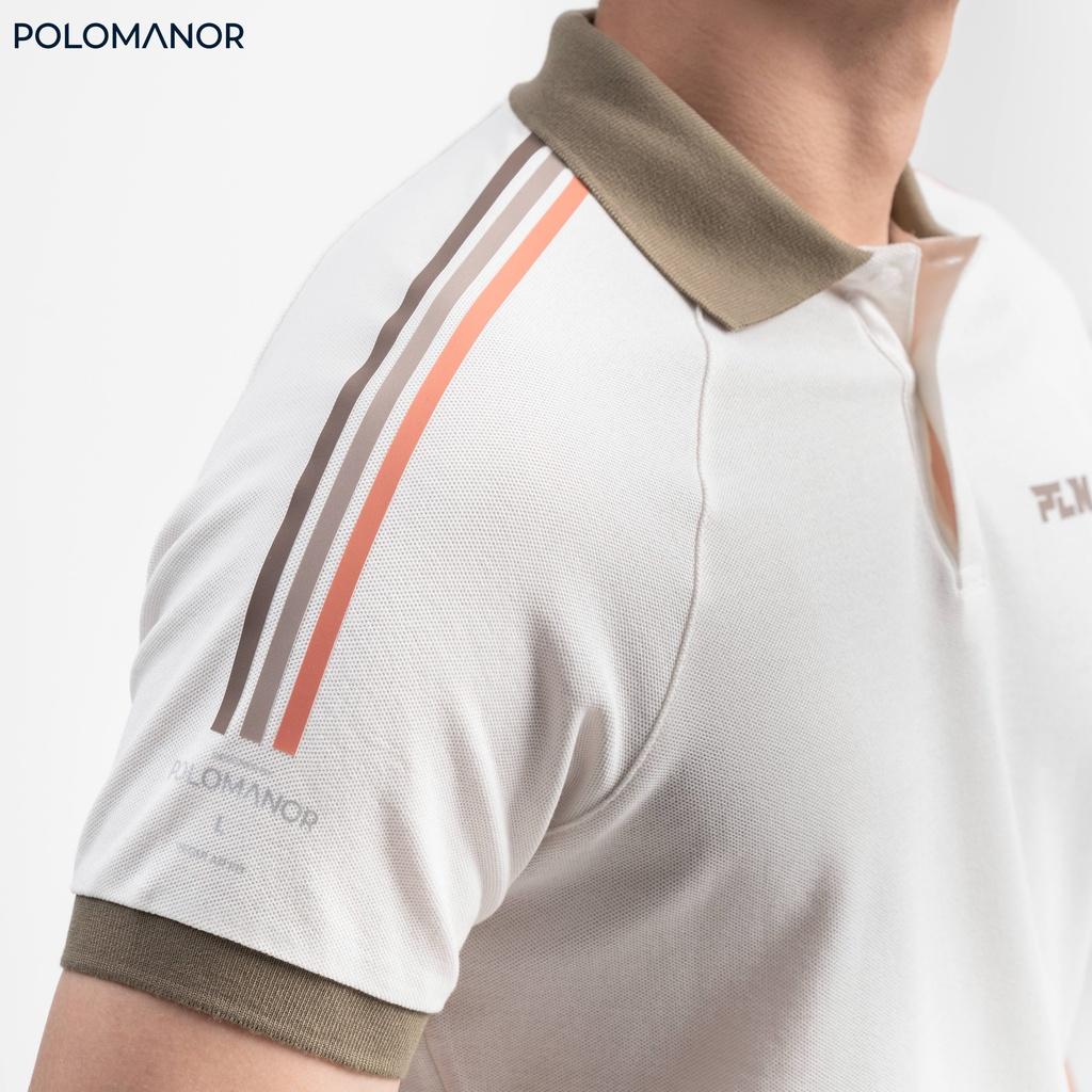 Áo Polo nam phối ELIO vải cá sấu cotton CMC, nam tính, thanh lịch, sang trọng - POLOMANOR