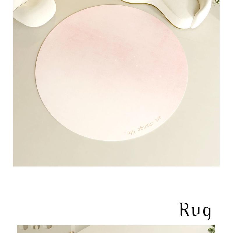 Thảm Lót Sàn Hình Tròn Thiết Kế Đơn Giản Dùng Trang Trí Nhà Cửa