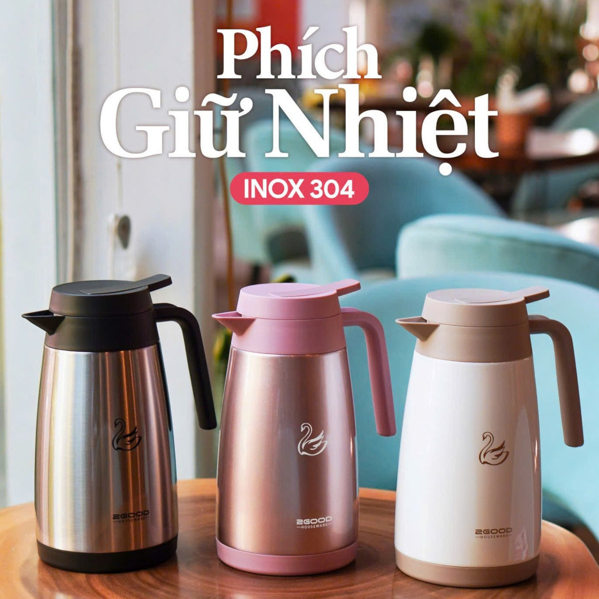 Bình giữ nhiệt pha trà Inox 304 B11 dung tích 1000ml bảo hành 12 tháng