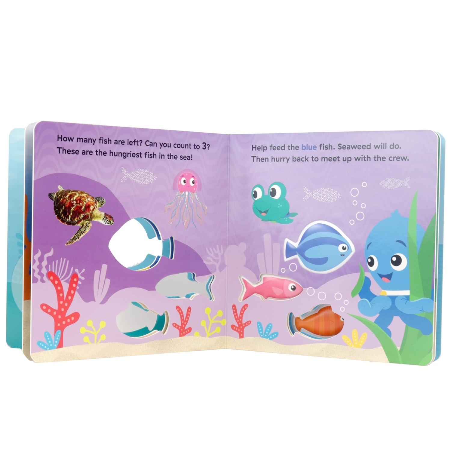 Sách ngoại văn: Baby Einstein Ocean Explorers - Squish &amp; Peek - Five Hungry Fish