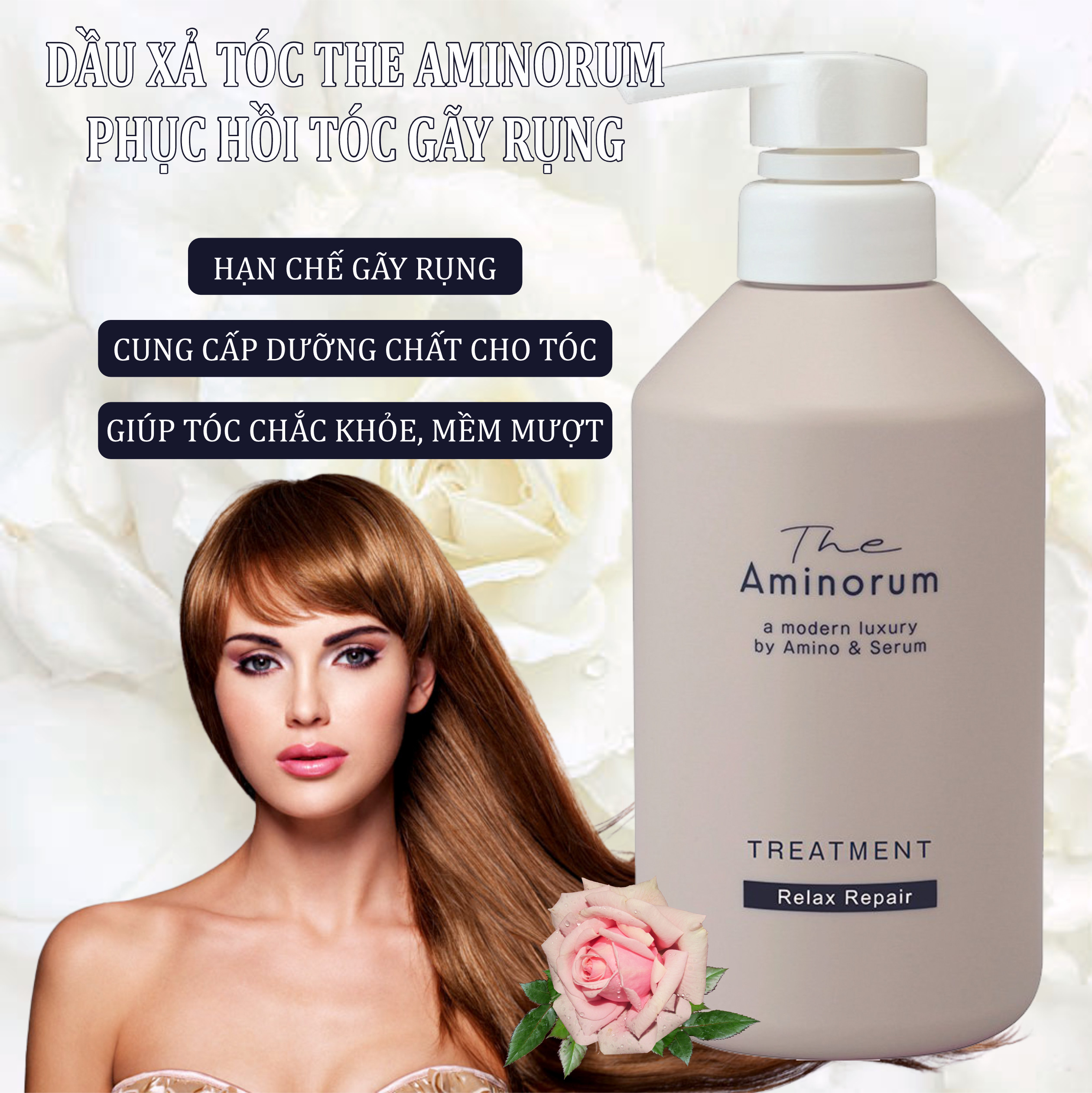 Dầu Xả Phục Hồi Tóc Gãy Rụng Và Hư Tổn Salon Link The Aminorum Treatment (400mL)