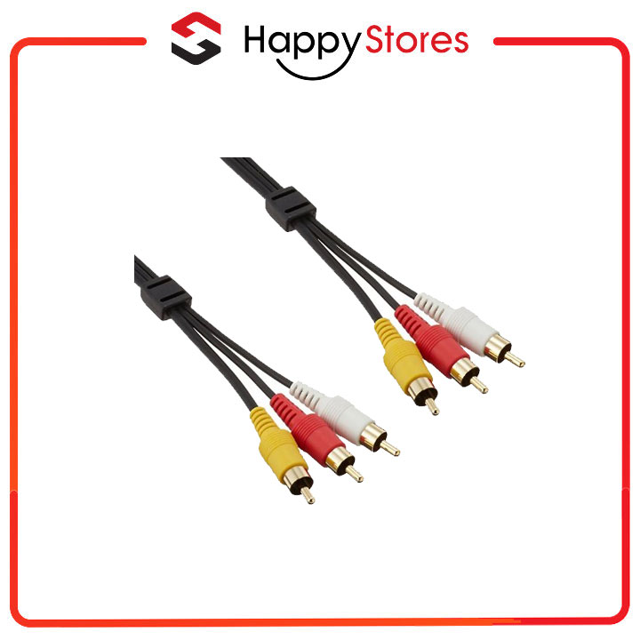 Cáp AV RCA - RCA 1.0m ELECOM AV-WRY1 - Hàng chính hãng