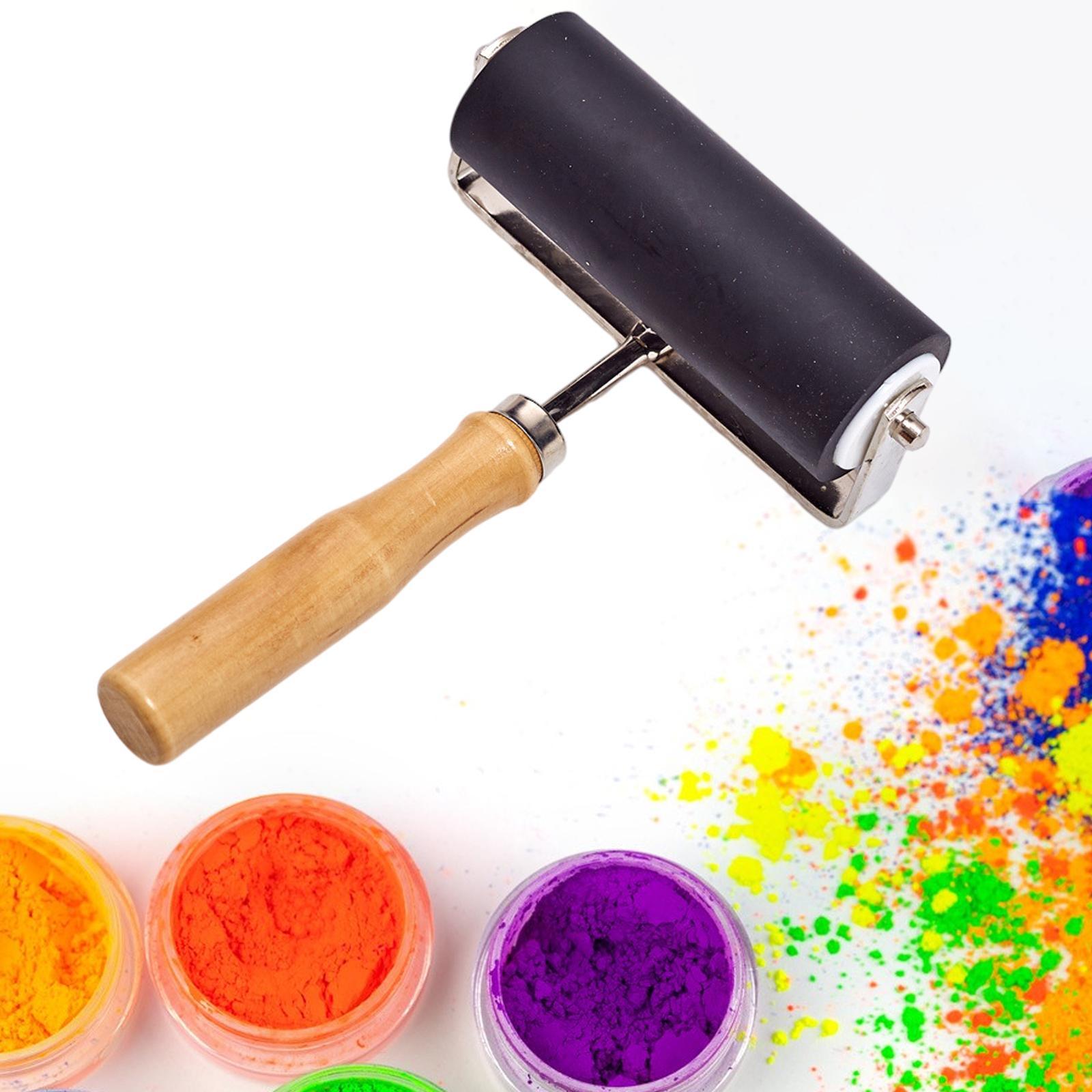 Rubber Roller Tool Construction Tool Anti Skid Crafts for Printmaking Painting Kids