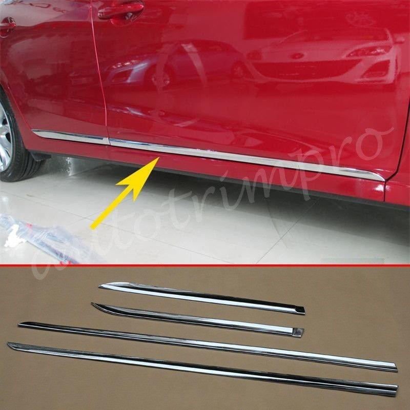 Nẹp sườn trang trí mạ crom dành cho xe mazda 3 đời 2014 đến 2019