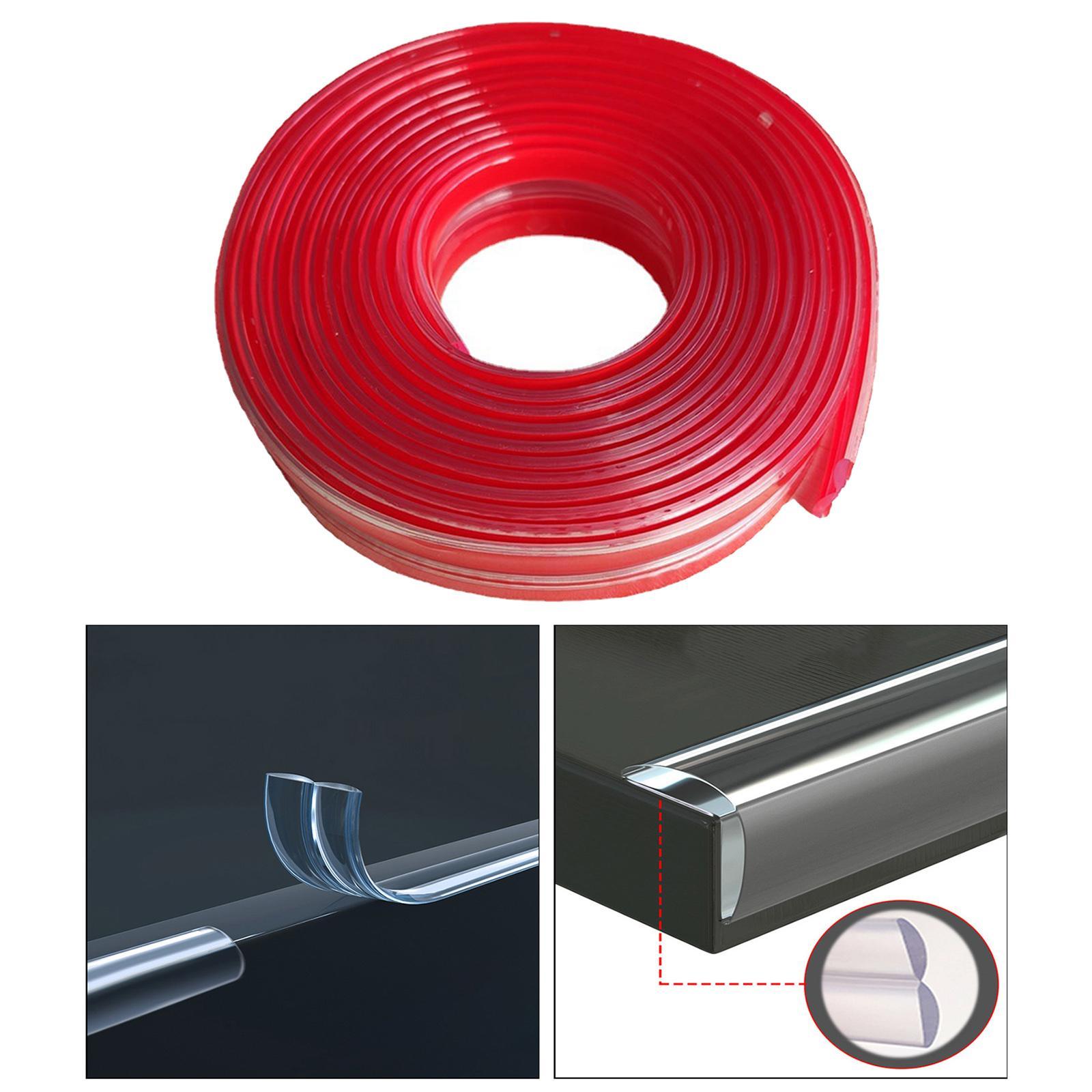 Baby Proofing,Edge Protector Strip Clear,Silicone Soft Corner Protectors Pre-Taped Strong Adhesive,Edge Protectors for Cabinets, Tables, Drawers