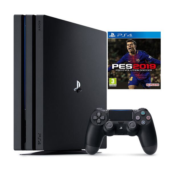 Bộ máy chơi game ps4 pro 7106b - kèm đĩa pes19 - chính hãng