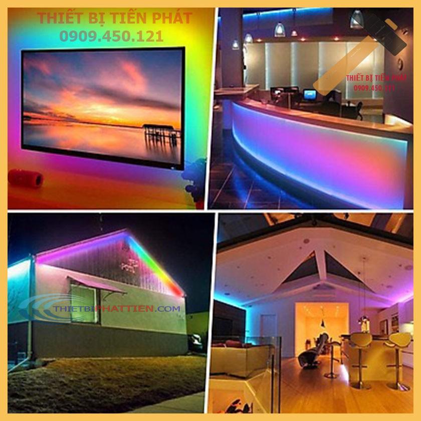 Đèn Led Tiktok RGB 5050 DIY Đổi Được 16 Màu, Được Bọc Keo Silicon, Setup Phòng