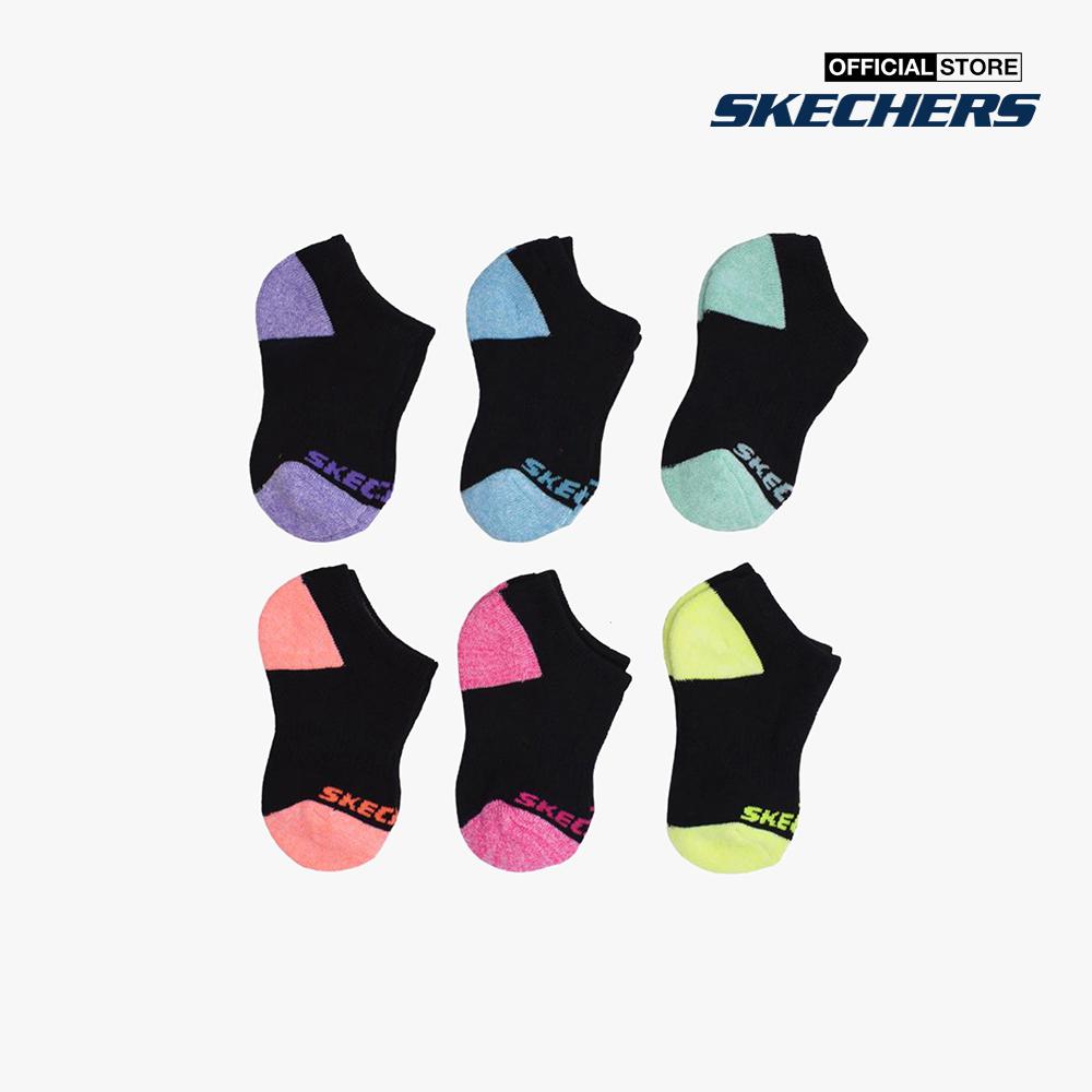 SKECHERS - Set 6 vớ bé gái cổ thấp No Show S108265