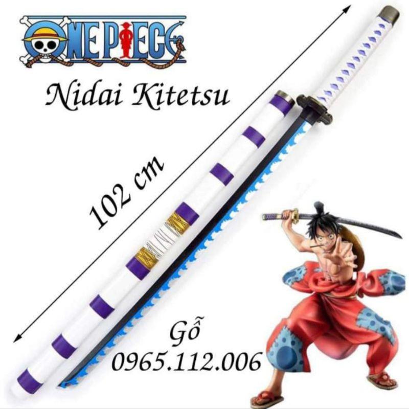 (Lưỡi gỗ dài 1m) Đạo Cụ Cosplay Zoro One Piece Thanh Wado Ichimonji Dài 100cm