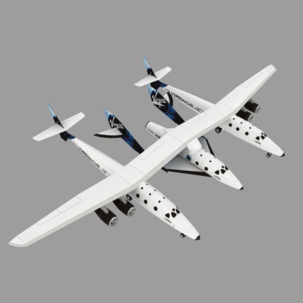 Mô hình giấy Vũ trụ tàu không gian máy bay SpaceShipTwo and White Knight II