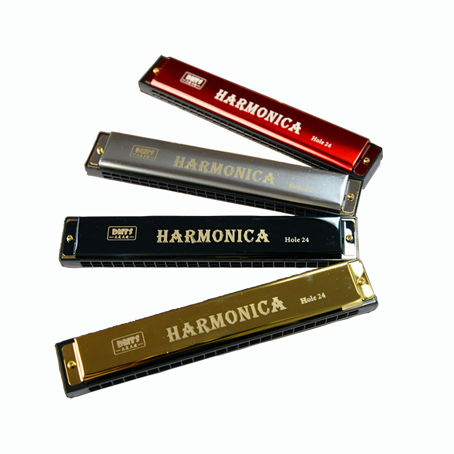 Kèn HARMONICA DMTS loại chuẩn 24 lỗ - Màu ngẫu nhiên