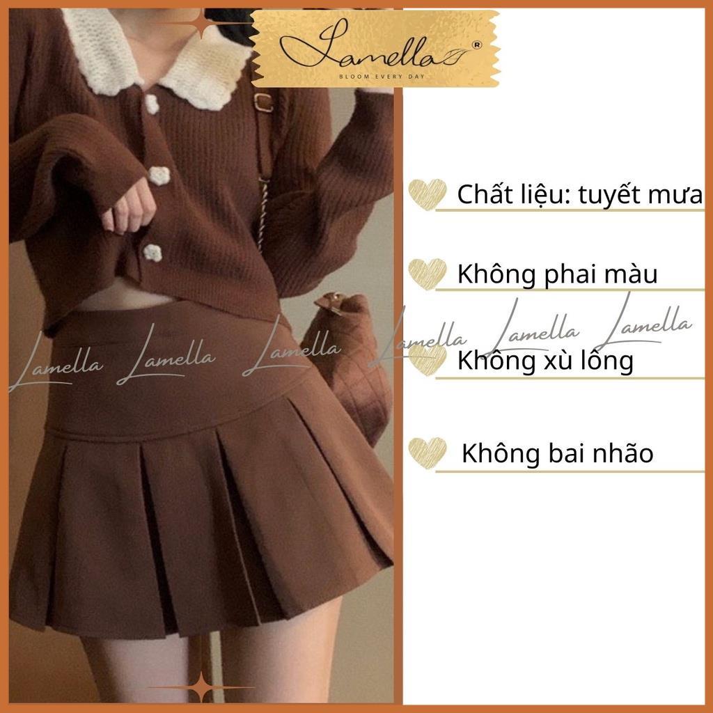 Chân váy xếp ly ngắn bigsize tennis ly to trẻ trung năng động phù hợp với nhiều outfits LAMELLA CV08