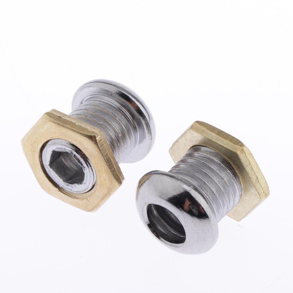 Bạc 1/2  Đúc Trống Lỗ Thông Khí Bộ 10 Phần cho Bass Tom Hít Bộ