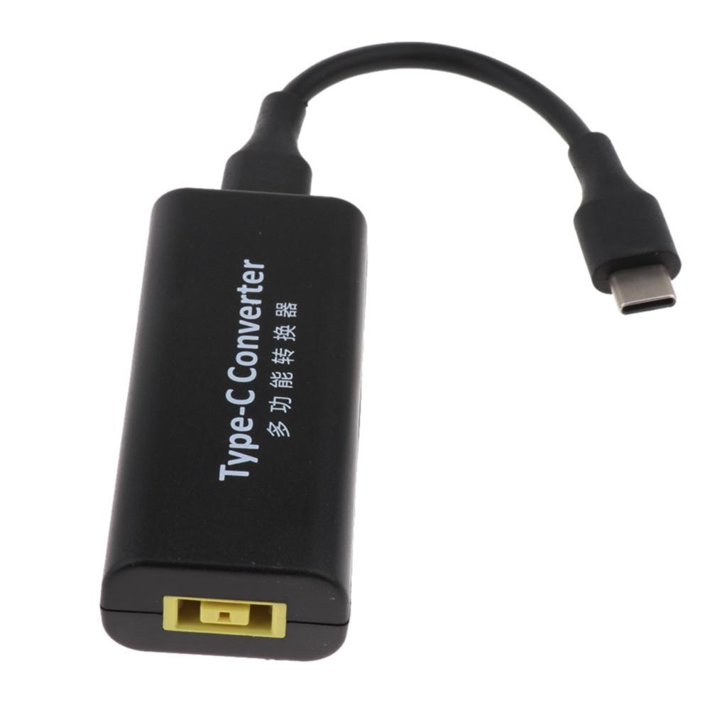 2pcs DC Charger Converter USB C Male to Square USB Female Adapter for