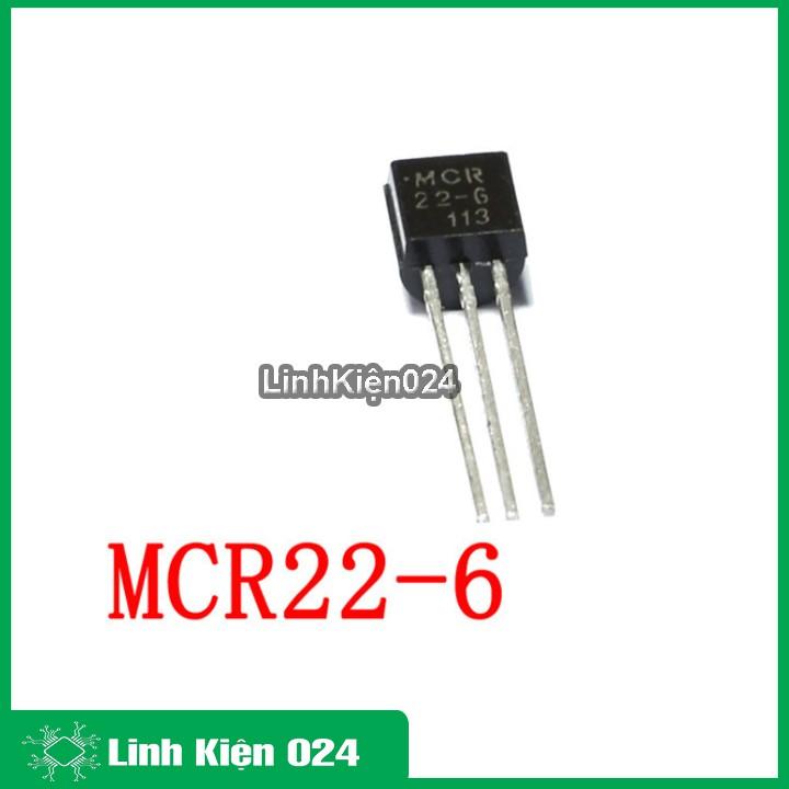 Diode MCR22-6 THYRISTOR 400V/1.5A TO-92