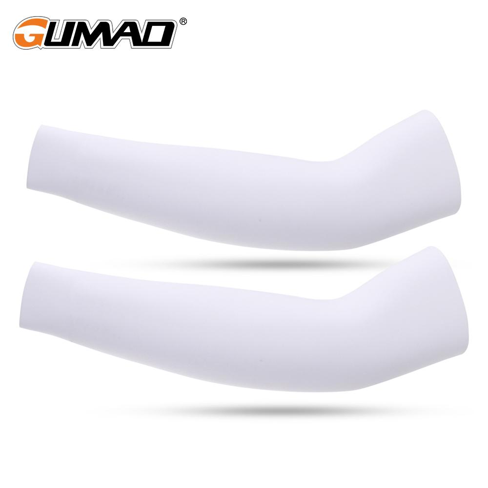 Ice làm mát thể thao tay tay tay xe đạp chạy bóng rổ cánh tay nóng lên mùa hè UV bảo vệ bóng chuyền vòng còng xe đạp nam Color: Wrist White Size: One Size