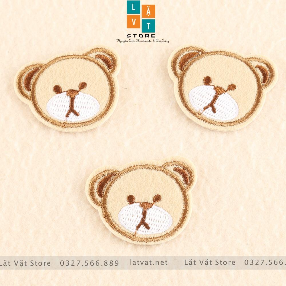 Patch ủi quần áo, Sticker miếng dán Gấu Teddy bé bỏng cực kì dễ thương, dán Vali, tủ lạnh, tạo điểm nhấn...