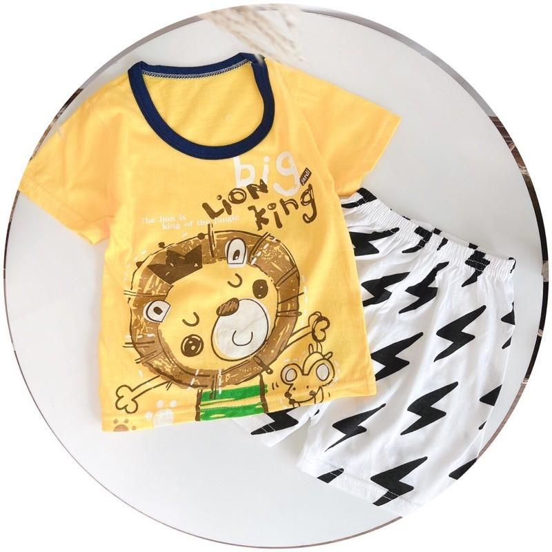 Bộ cotton QC mềm mịn cho bé trai bé gái 7-17kg