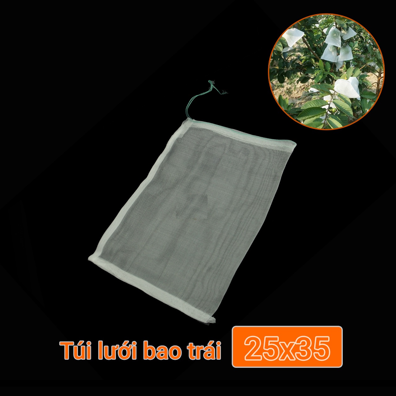 Bộ 50 túi lưới bao trái 25x35cm