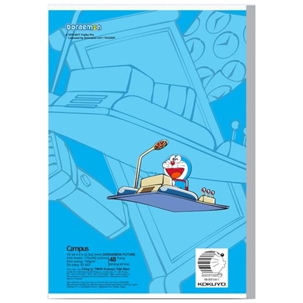 Combo 5 Tập Doraemon 4 Ô Ly 48 Trang ĐL 100g/m2 - Campus NB-BDFU48 (Mẫu Màu Giao Ngẫu Nhiên)