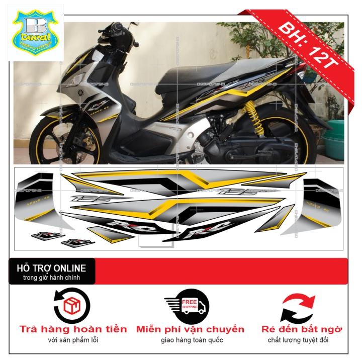 TEM XE NOUVO 4 LX RC 2009 XÁM ĐEN VÀNG