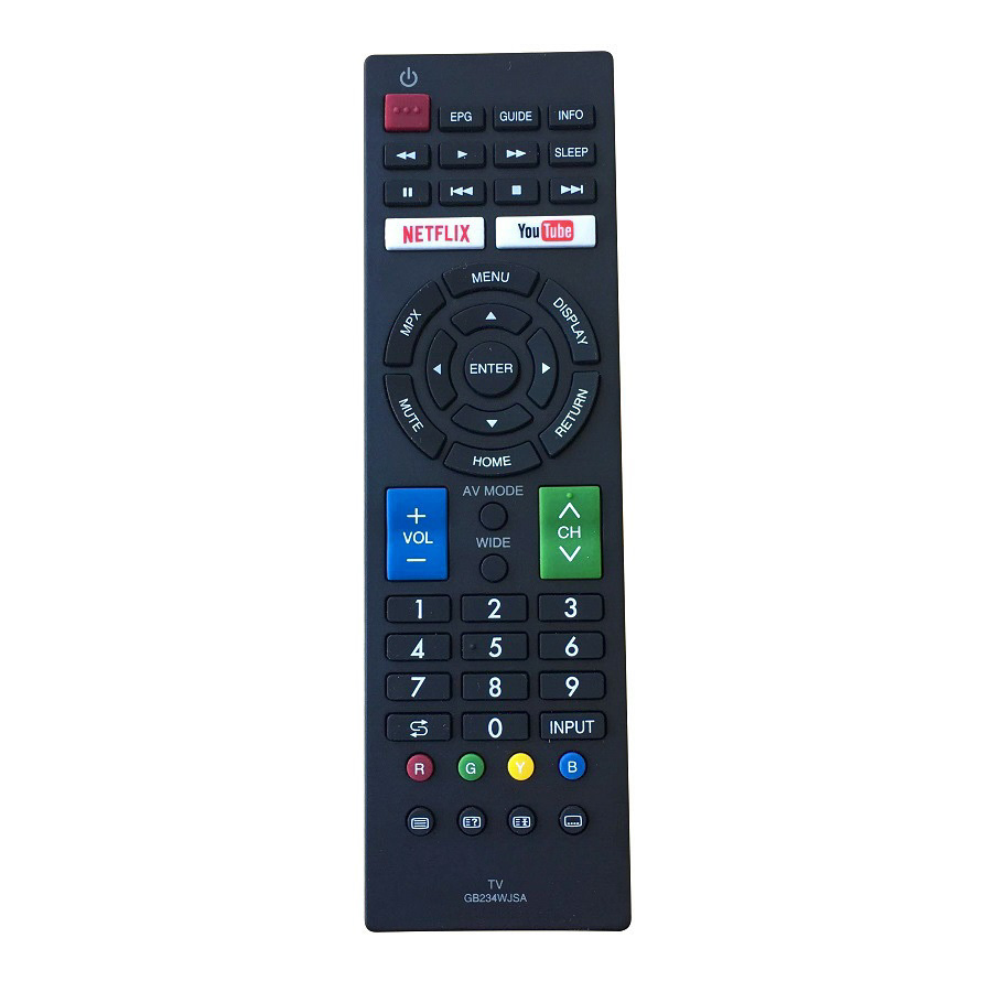 Remote Điều Khiển Cho Smart TV, Internet TV, TV Thông Minh SHARP GB234WJSA (Kèm Pin AAA Maxell)