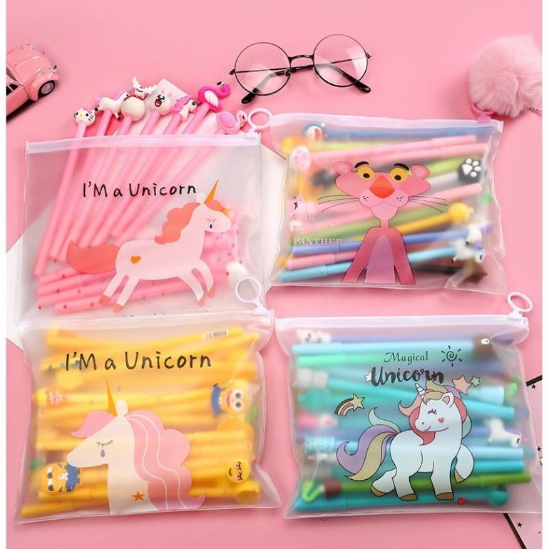 Set 20 Bút Cute Kèm Túi Zip0